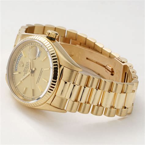 14k.t yellow gold presidential band rolex|rolex president bands for sale.